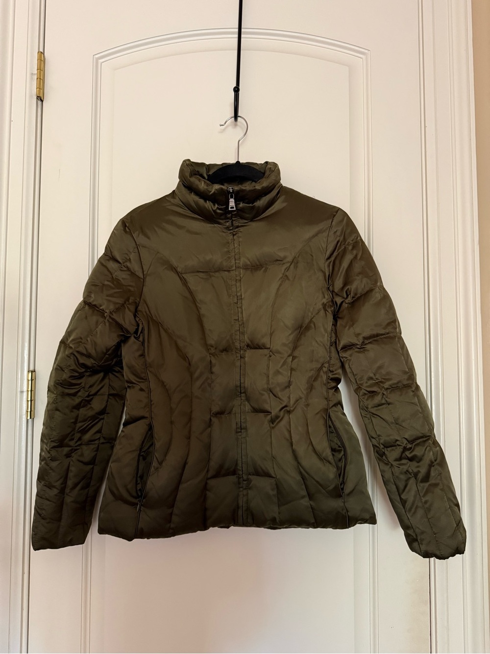 Marc New York Olive Green Quilted Puffer Jacket - Size M